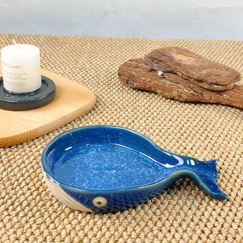 ANLYAWX ballena ceramica porta-cucharas: superficie antiresiduos facilita limpiar tras uso.