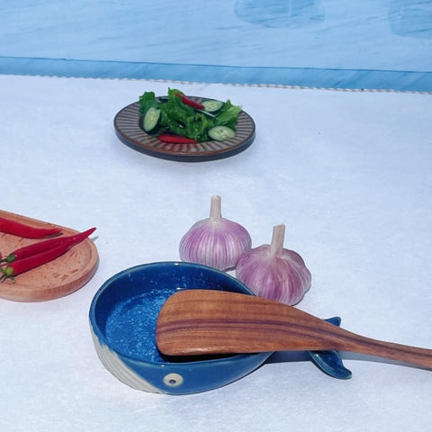 ANLYAWX ballena ceramica decoracion cocina: pieza estetica que complementa cualquier mostrador.
