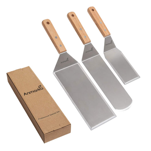 Espátula Anmarko para cocina exterior, ideal para camping y asados
