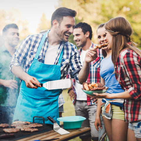 Anmarko espátula teppanyaki, versátil para cocinas al aire libre