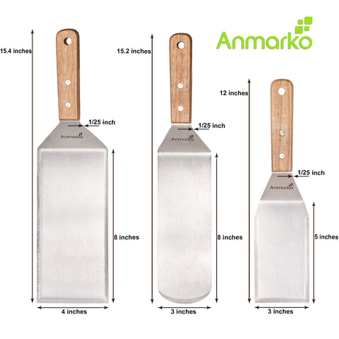 Raspador Anmarko para plancha con borde afilado para raspar y limpiar