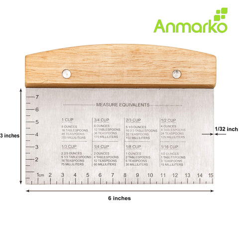 Anmarko Set de espátulas para plancha: tres herramientas para cocinar y limpiar