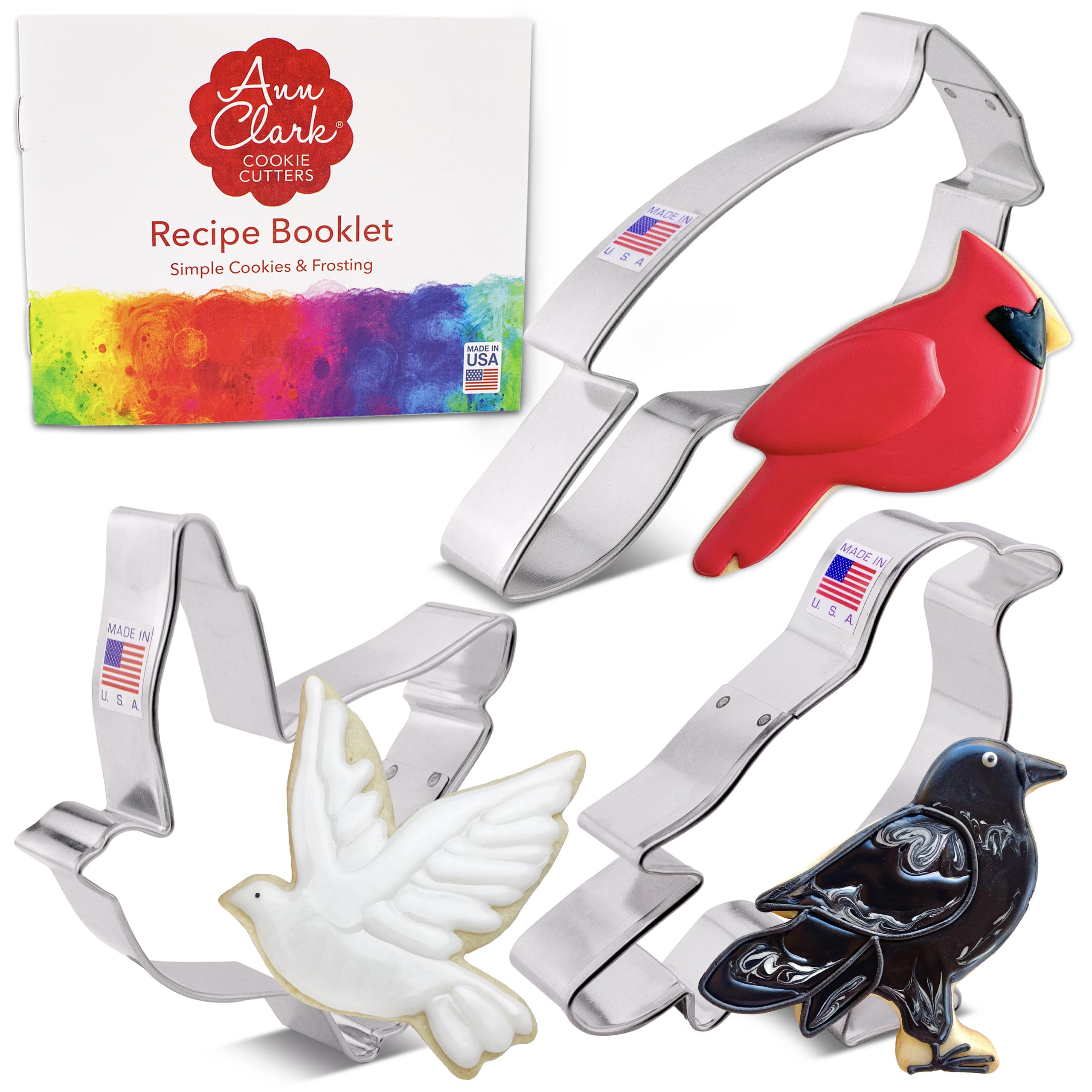 Cortador de galletas Ann Clark Cardenal: forma precisa para galletas con temática de aves.