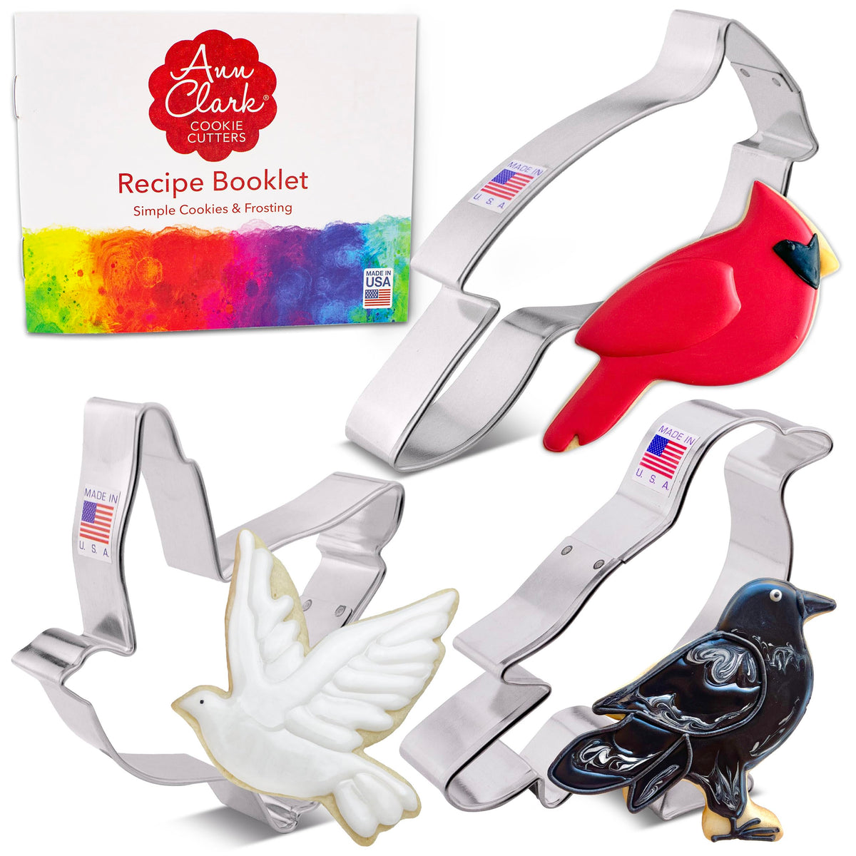 Cortador de galletas Ann Clark Cardenal: forma precisa para galletas con temática de aves.