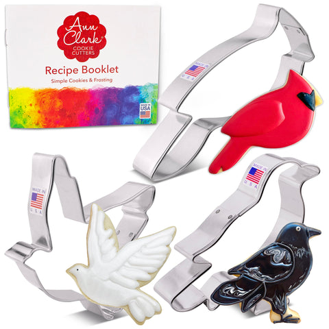 Cortador de galletas Ann Clark Cardenal: forma precisa para galletas con temática de aves.