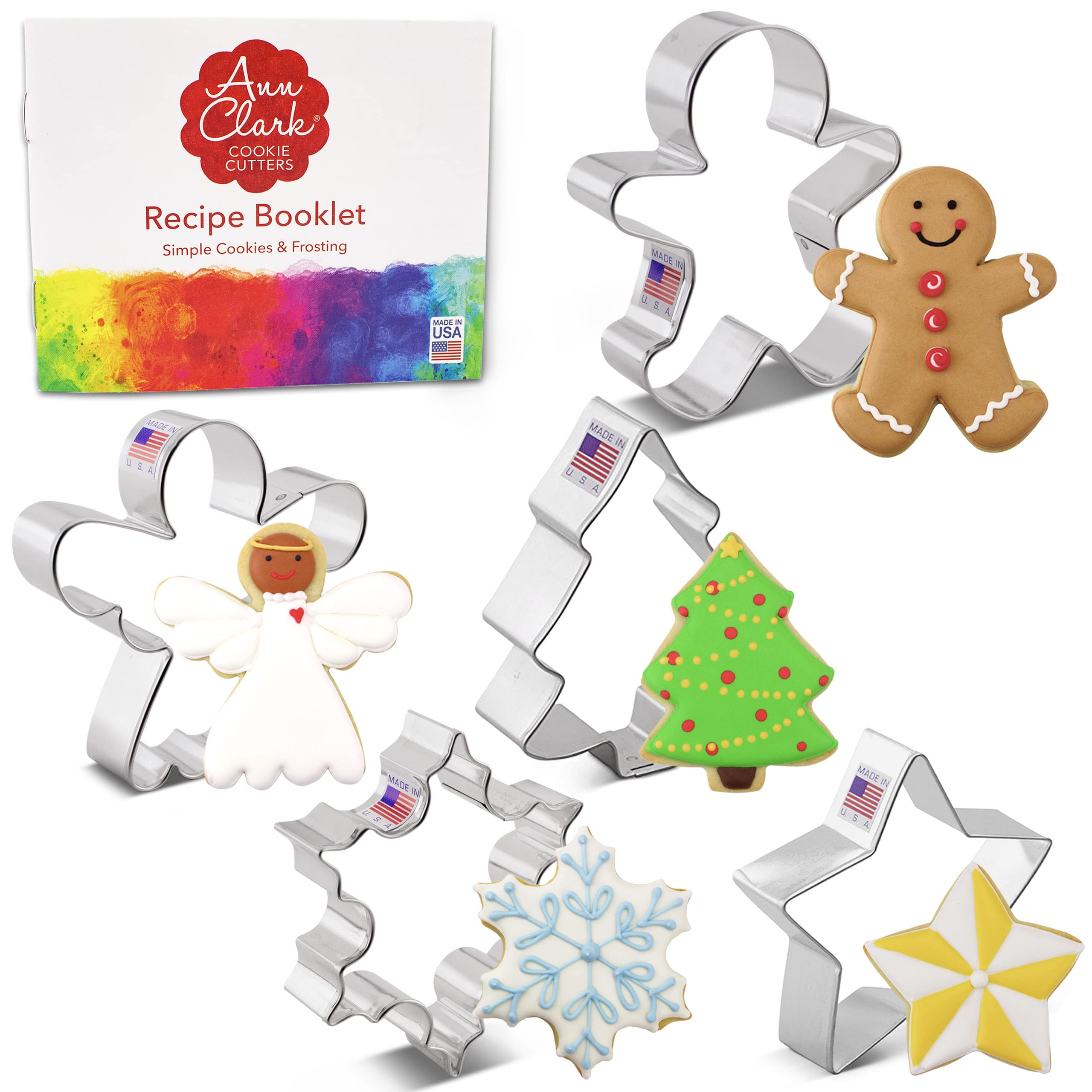 Ann Clark cortadores de galletas, hombre de jengibre, ideal para galletas temáticas navideñas.