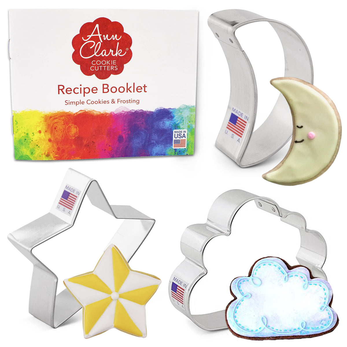 Ann Clark Celestial estrella: cortador de galletas para diseños brillantes y festivos