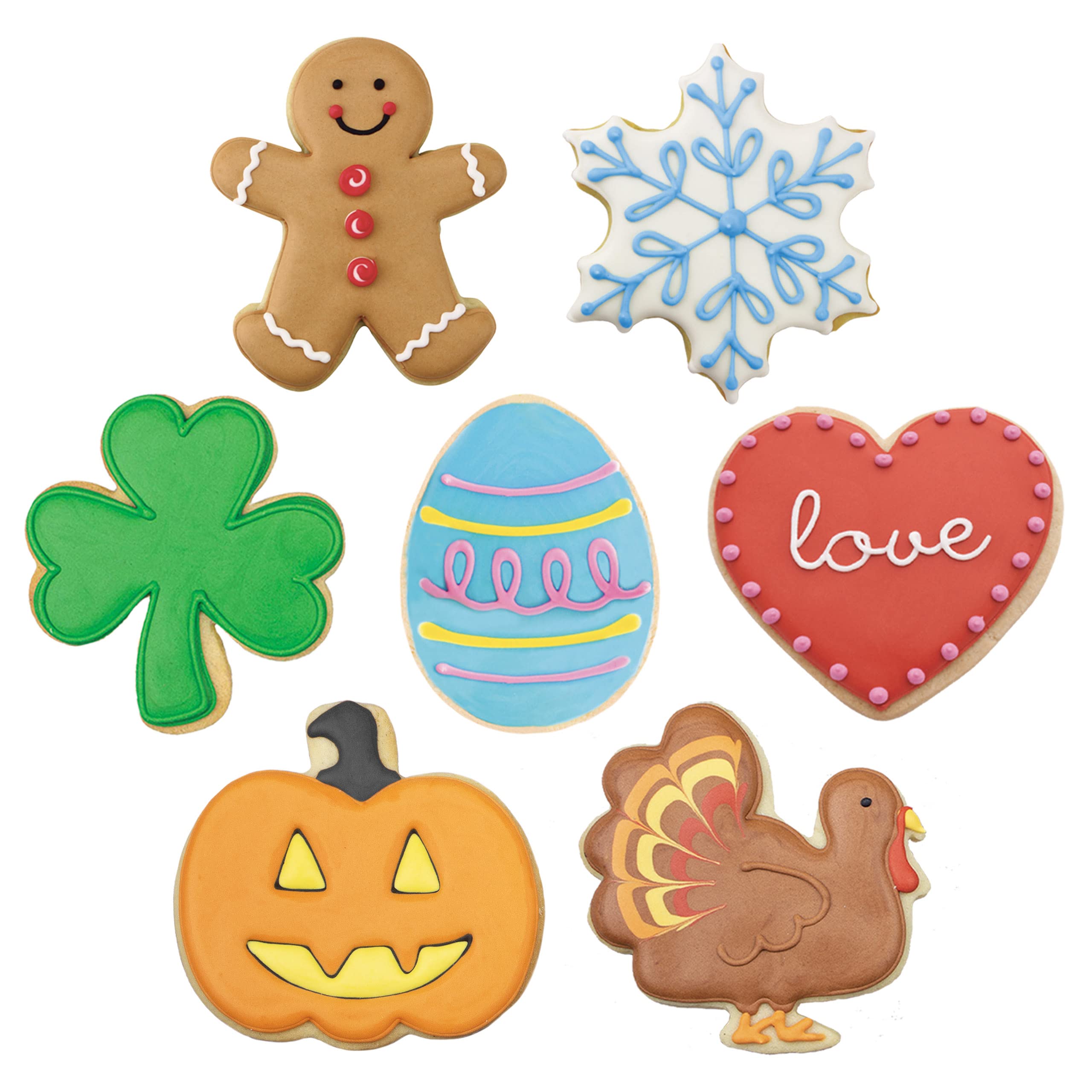 Cortadores Ann Clark para galletas Pavo, perfectos para festividades.