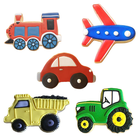 Cortadores de galletas Ann Clark tren para fiestas infantiles y decoraciones.