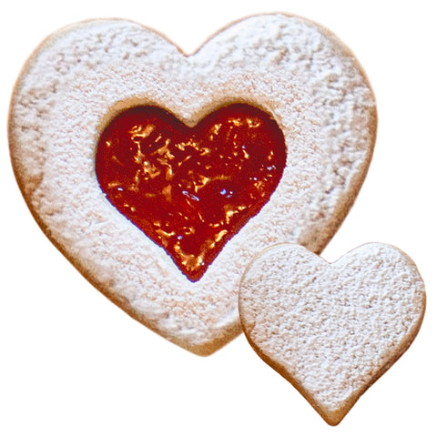 Cortador Linzer de 4 pulgadas de Ann Clark para corazones.