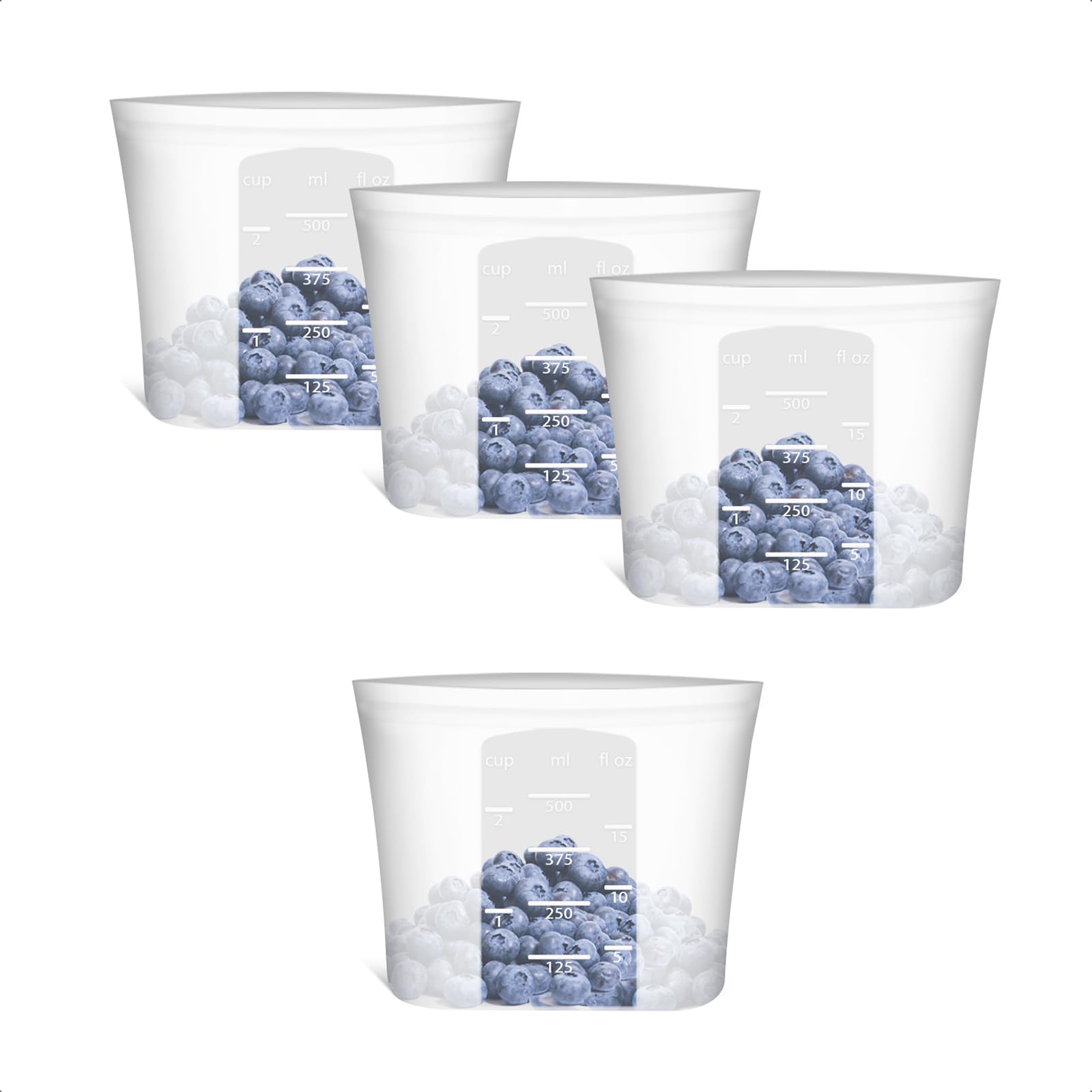 Annaklin bolsas silicona en vertical con cierre hermético para almacenamiento