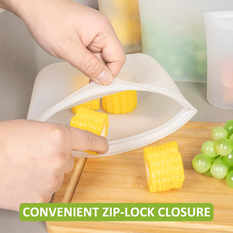 Bolsas snack Annaklin de silicona 500 ml para meriendas.