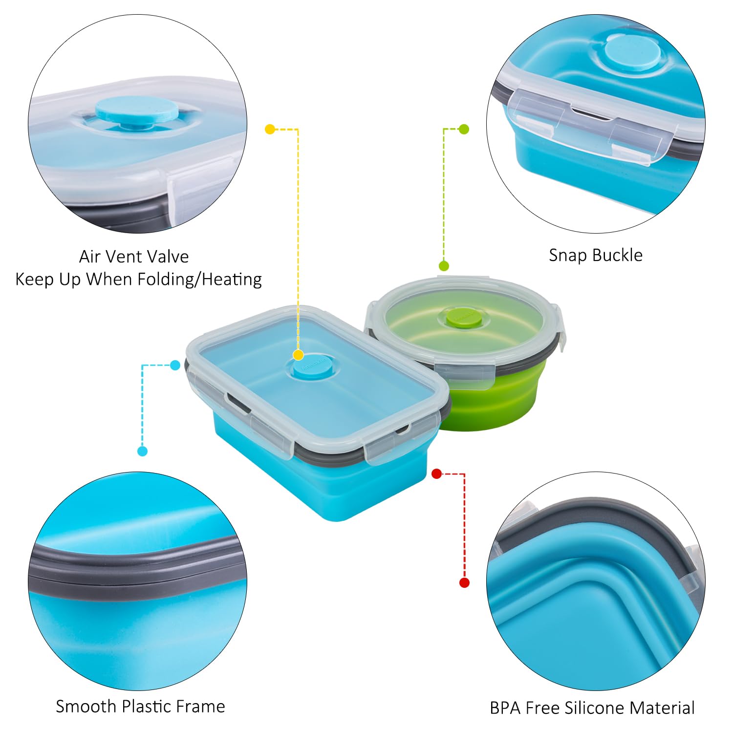 Lunch box Annaklin para exterior, ideal para trabajo y camping.
