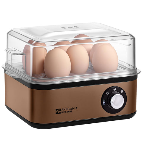 Annie & Mia Design cocedor de huevos: interfaz de control clara para ajustar la cocción