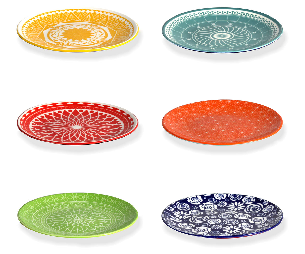 Annovero plato postre pequeño de 6 pulgadas, duradero y fácil de limpiar.