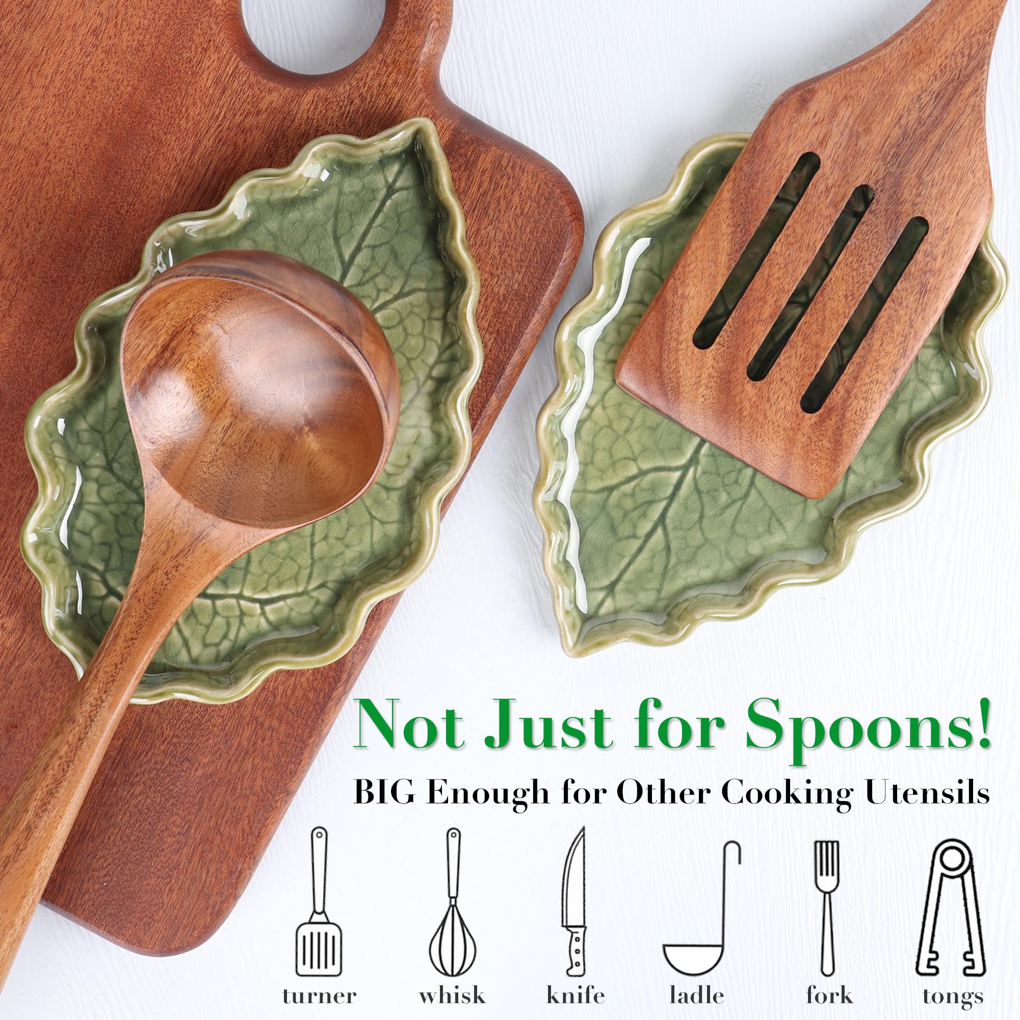 Anoonse reposacucharas multiuso para utensilios y espátulas en la cocina.