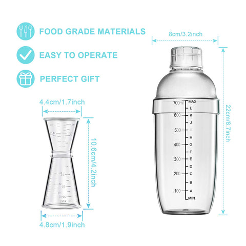 Another conjunto de utensilios de coctelería para principiantes y entusiastas.
