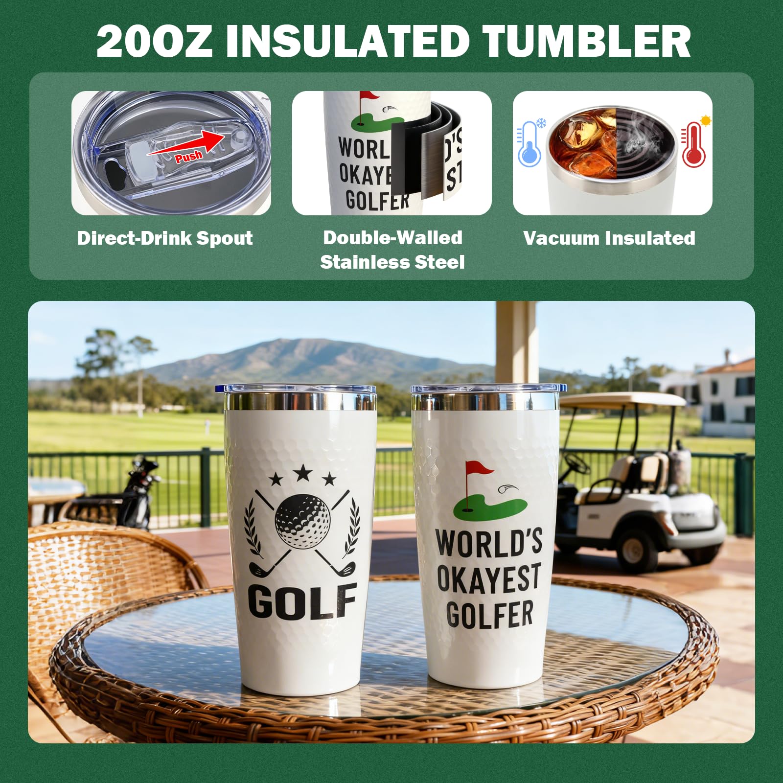 ANOTION toalla de golf suave y absorbente para secar manos y palos