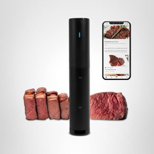 Anova Culinary Sous Vide Mini guía de recetas desde la aplicación.