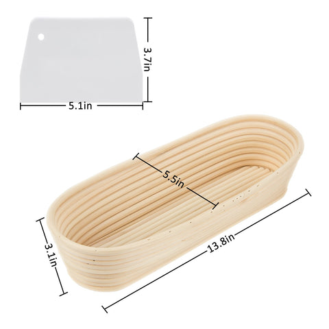ANPHSIN cesto de 13,2 pulgadas tamaño ideal para panes artesanales.