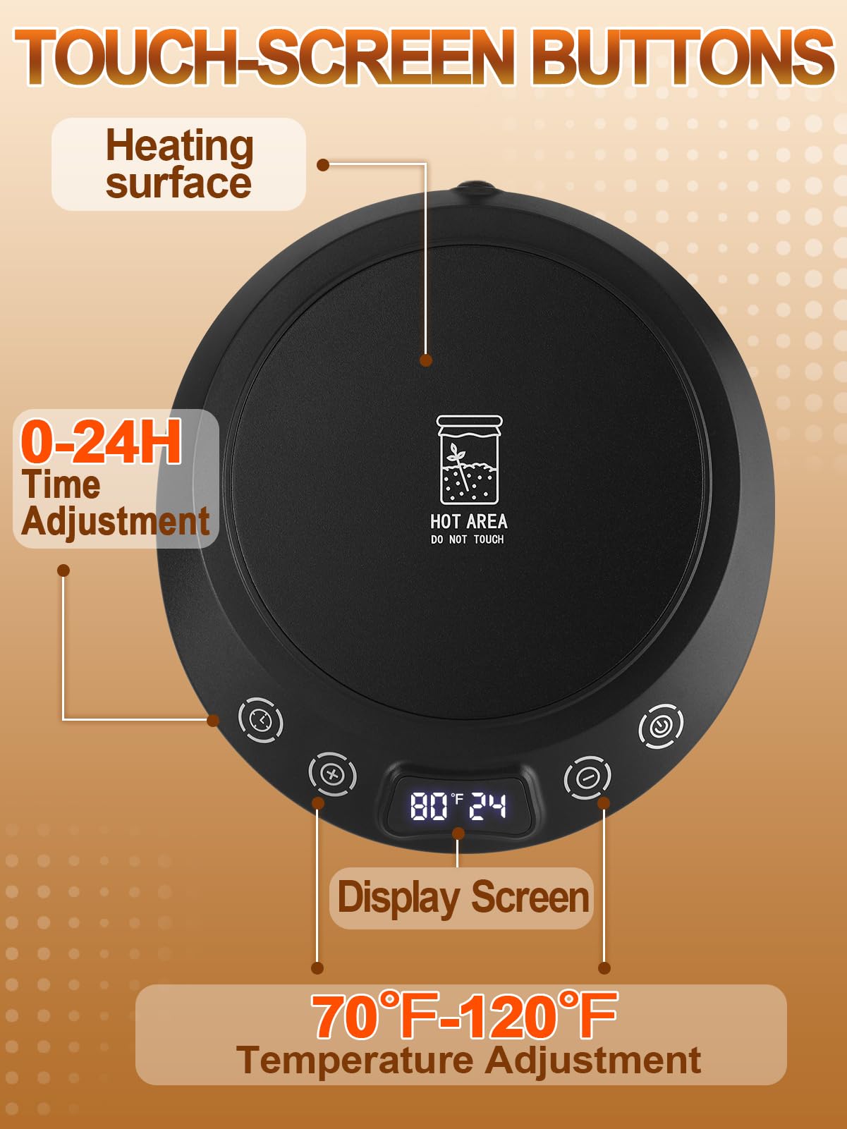 ANPHSIN panel digital temperatura: control preciso con pantalla clara.