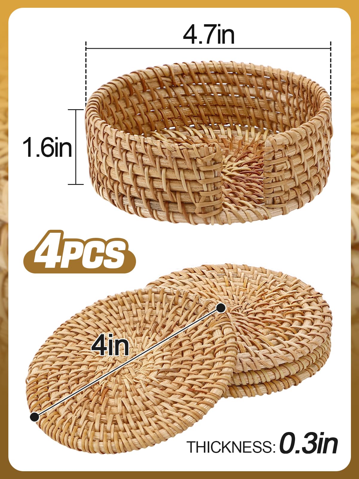Soporte ANPHSIN para posavasos, organizador práctico en la cocina.