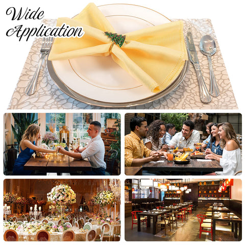 ANPHSIN servilletero navideno detalle ornamental, ideal para cenas formales