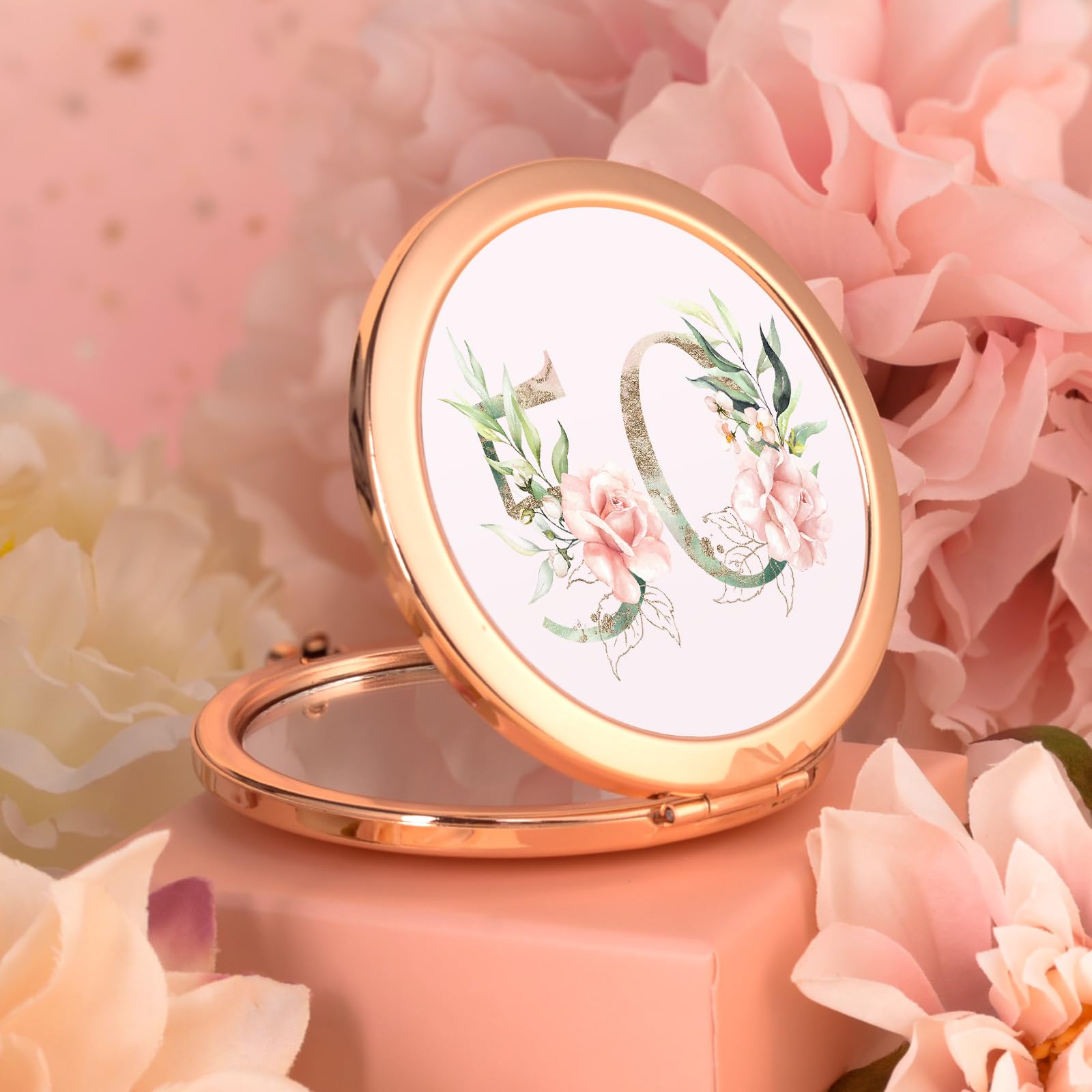 Anforsun bolsa de maquillaje estrella rosa, para viaje.