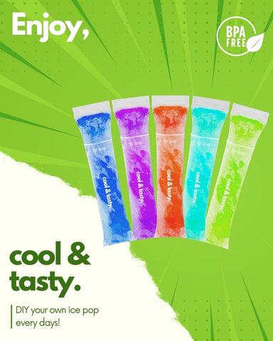 ANSMIO bolsas popsicle con cierre Z evita derrames durante la merienda.
