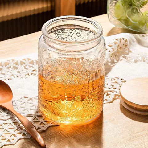 Tapa de bambú con silicona del ANSQU para sellado hermético.