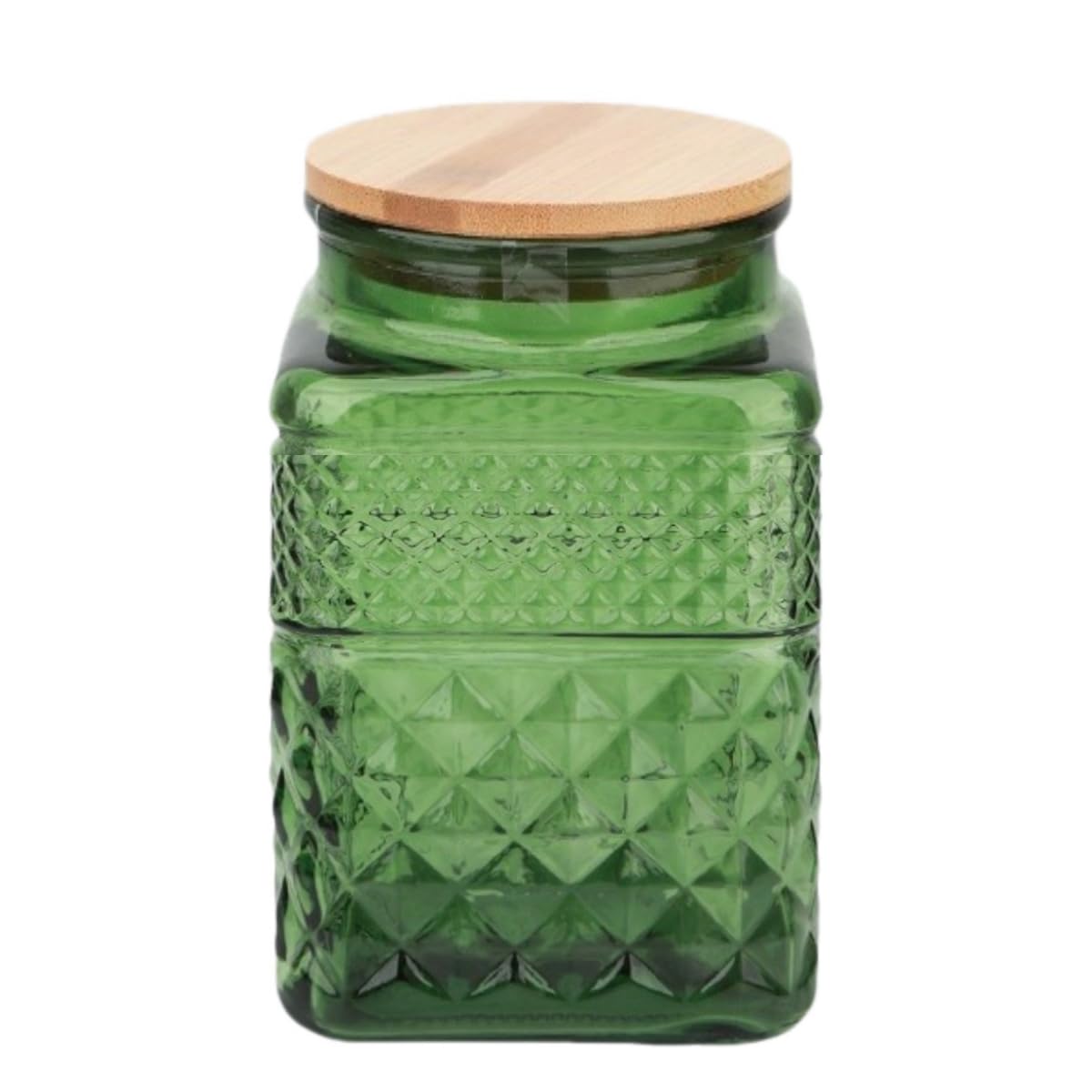 ANSQU tarro de vidrio cuadrado 61 oz, ideal para café molido o té.