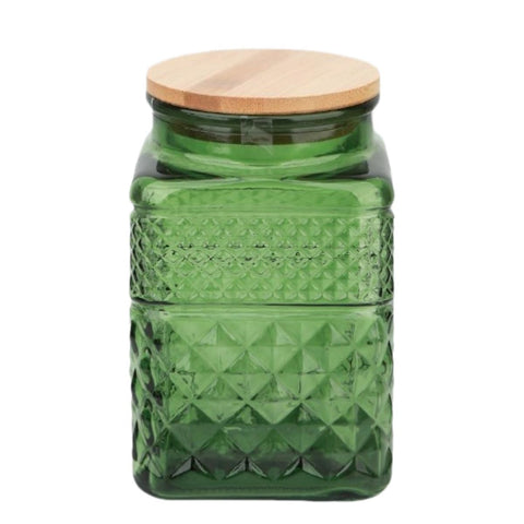 ANSQU tarro de vidrio cuadrado 61 oz, ideal para café molido o té.