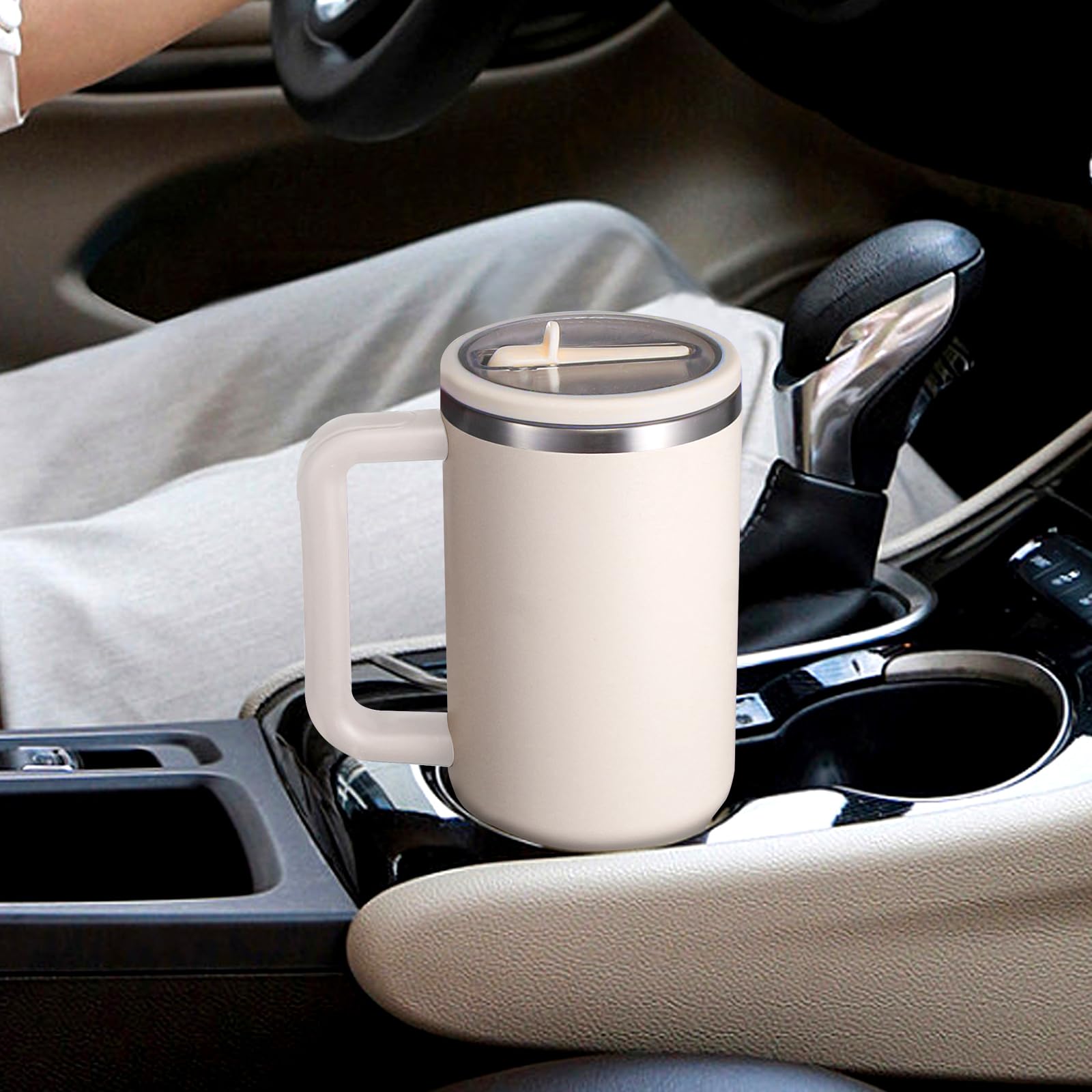 ANTAND color-crema-30oz, acabado elegante y compatible con Stanley