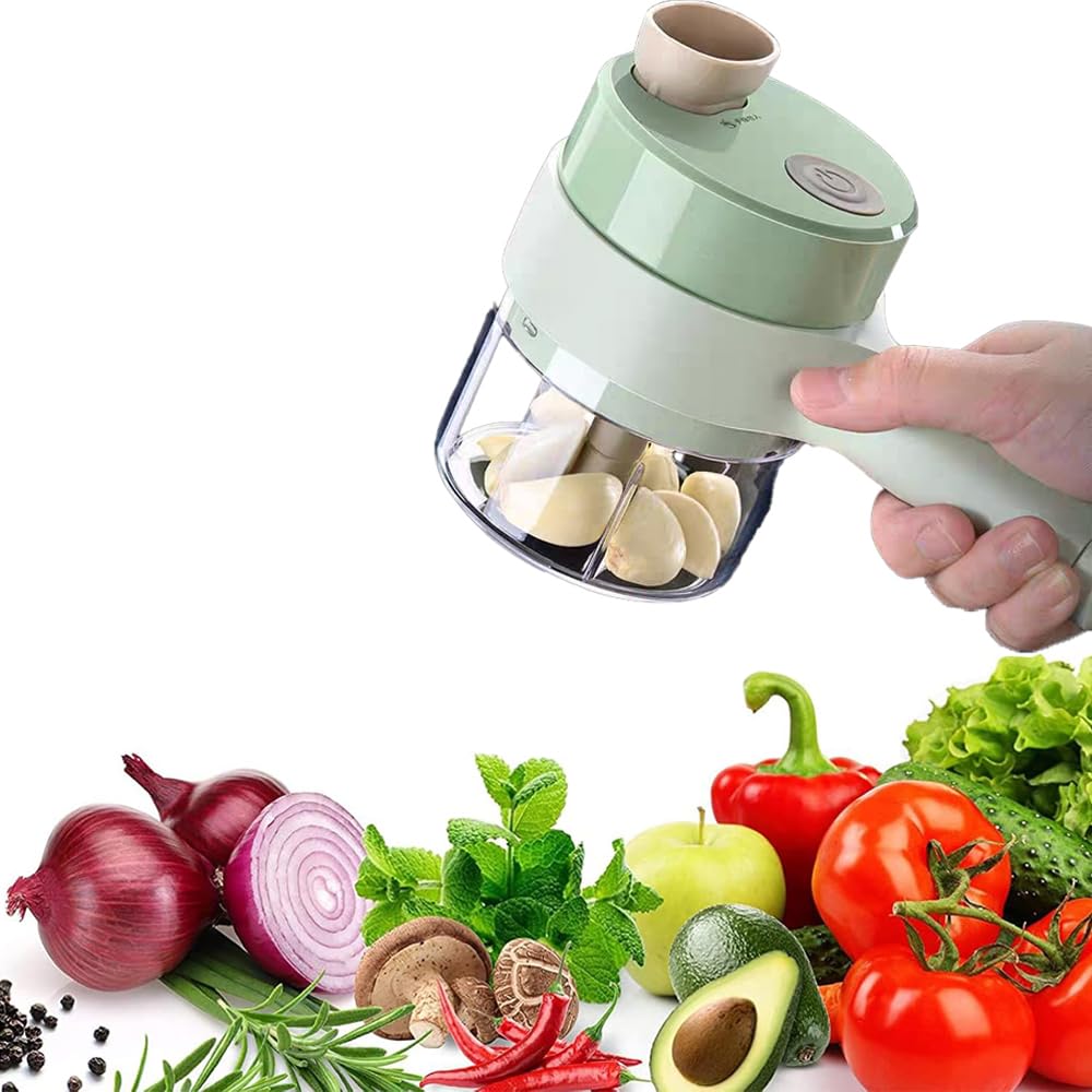 Antianxia picadora de vegetales eléctrica facilita picar y preparar verdura rápida y uniforme.