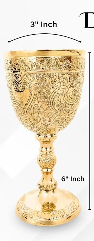 ANTIQUES HUB copa latón relieve floral, mesa decorativa