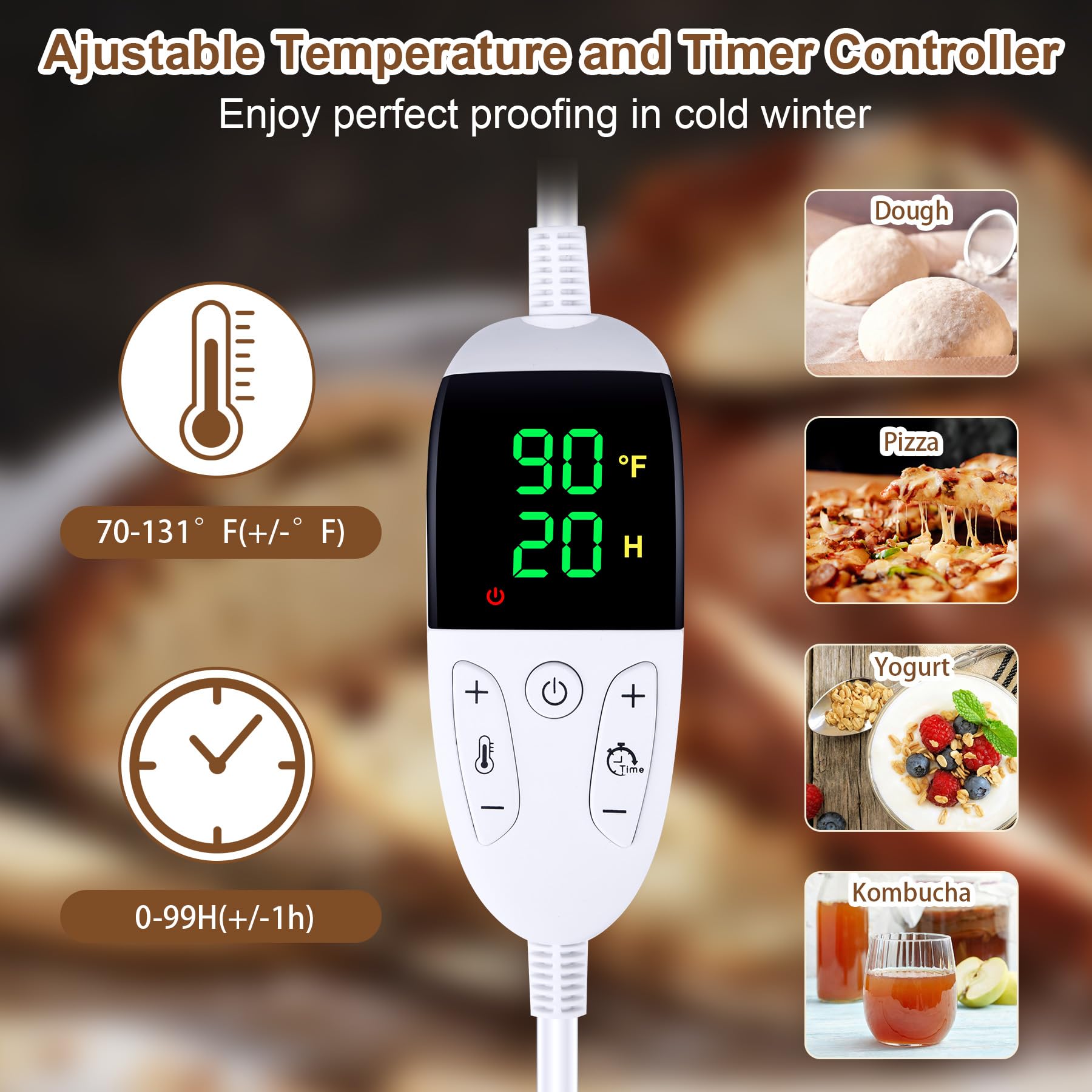 Antner Proofer: bandeja de acero garantiza distribución de calor para masas grandes.