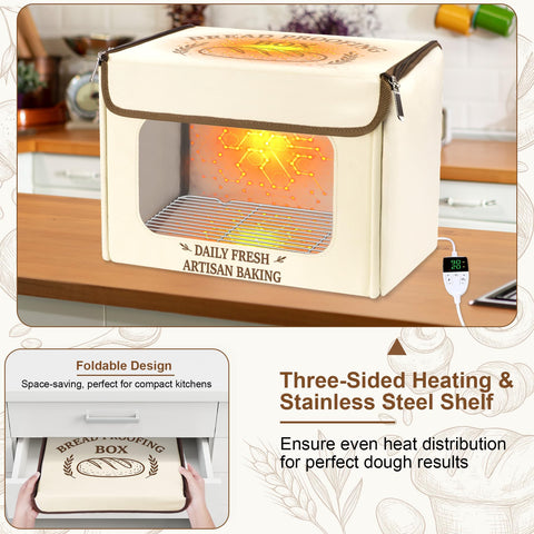 Antner Proofer: interior impermeable facilita limpieza después de fermentaciones.