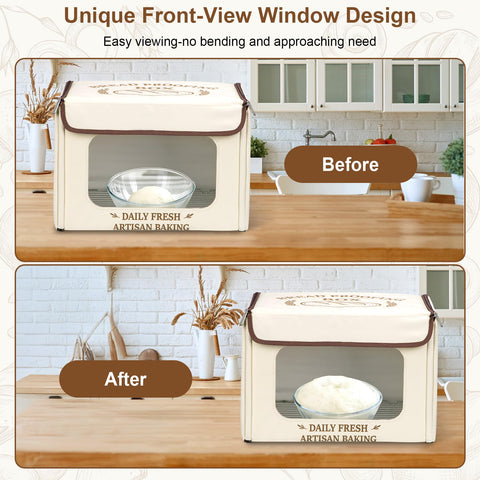 Antner Proofer: rejilla de acero inoxidable distribuye calor para resultados uniformes.
