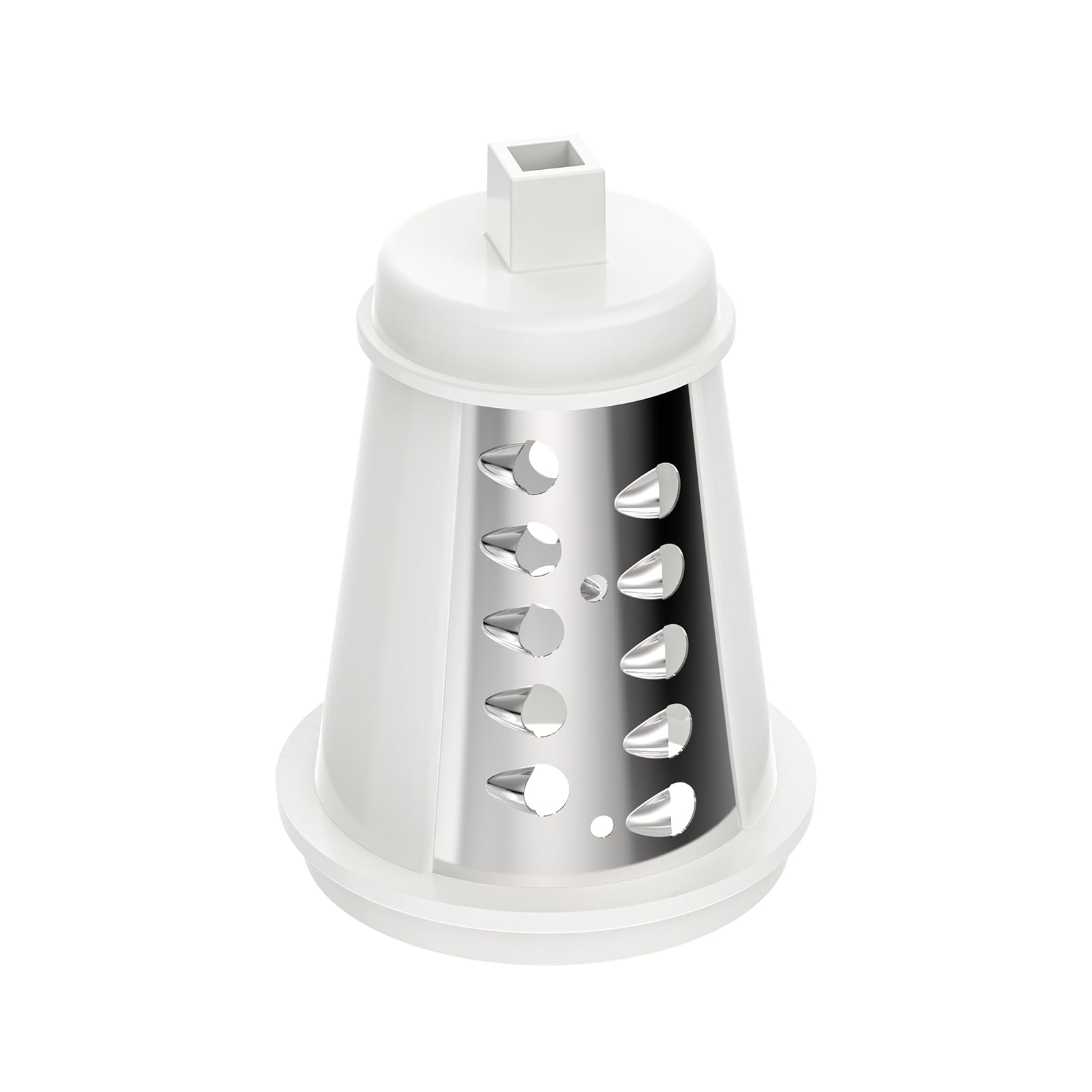 Cono rallador ANTOBLE para Presto 02910/02980, blanco, ideal para rallado de queso y vegetales.