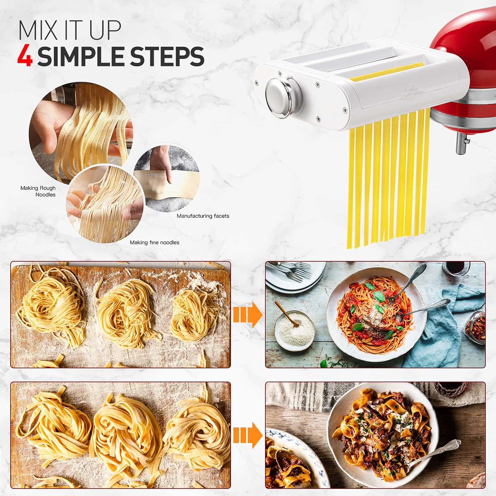 Antree Pasta Maker: cortador espagueti para espaguetis caseros.