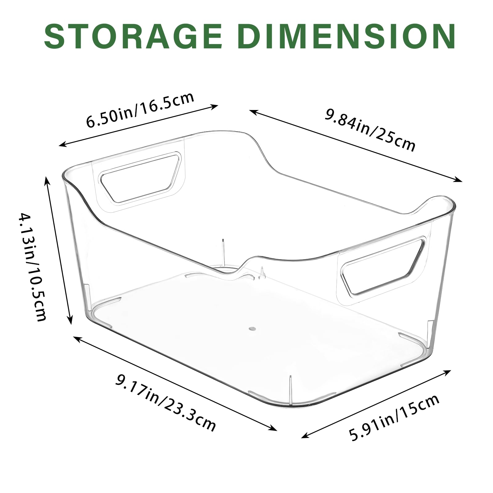 AntStep contenedores transparentes para almacenamiento con asa, facilita mover entre estantes