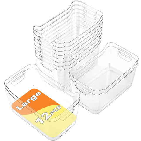 AntStep organizadores-despensa transparentes, visualización rápida de snacks.
