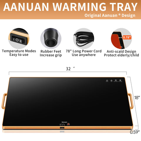 Superficie de calentamiento total Aanuan reparte calor de forma uniforme.