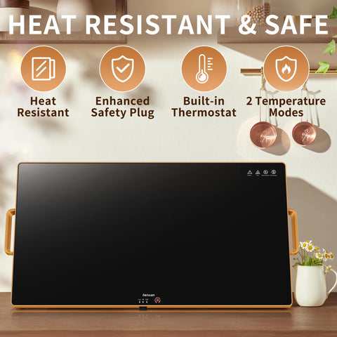 Vidrio templado de Aanuan resistente al calor, durable y fácil de limpiar.