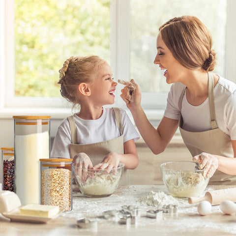ANVOSCI frascos para pasta, harinas y dulces, ideales también para baño.