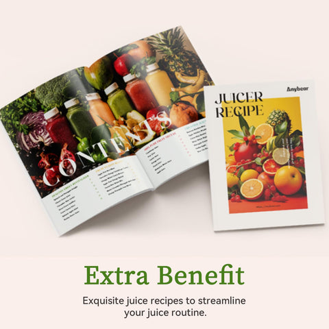 Anybear exprimidor prensado frío diseño compacto para uso doméstico.