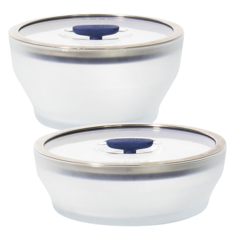 Anyday conjunto de 4 piezas para microondas, almacenamiento práctico sin plástico