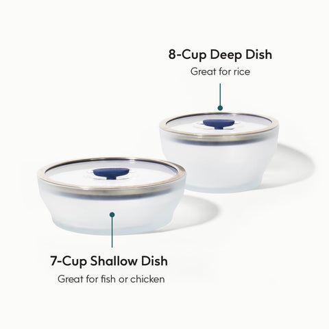 Anyday contenedores de cristal con tapas de vidrio para almacenamiento sin plástico
