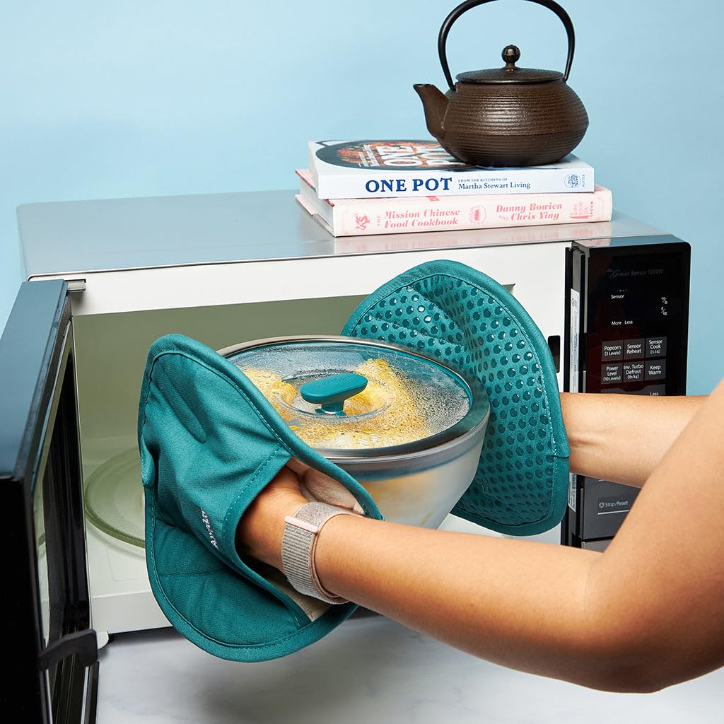 Anyday guantes aislamiento calor: protección al manipular platos calientes.