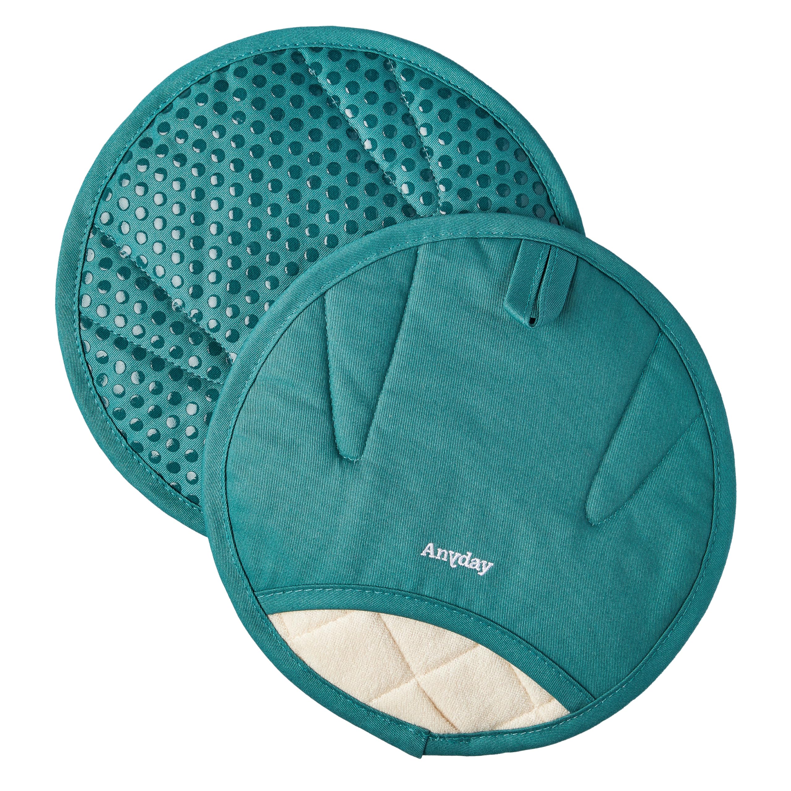 Anyday guantes manos circulares diseño: ajuste universal y comodidad.